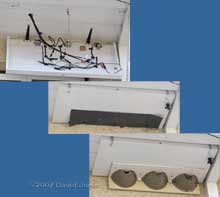 House Martin boxes, showing wiring arrangement