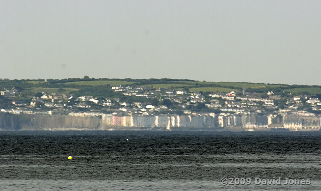 Looking towards St. Mawes - distortions over the sea, 3 June
