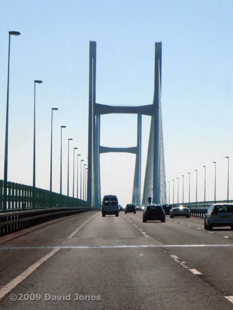 The Severn Bridge crossing on the M4 motorway, 31 May