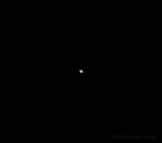 A very distant (and fuzzy) Saturn
