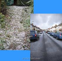 A dusting of snow after last night, 17 December