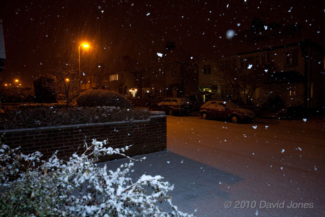 Snowing at 6.30pm, 5 January - 1