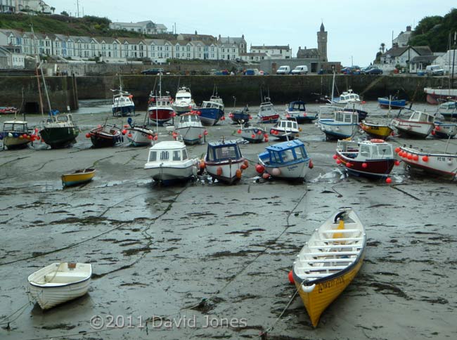 Porthleven inner harbour at low tide, 17  May