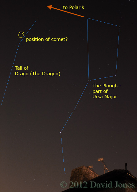 Ursa Major (the Plough), 7.15pm 14 March 2012